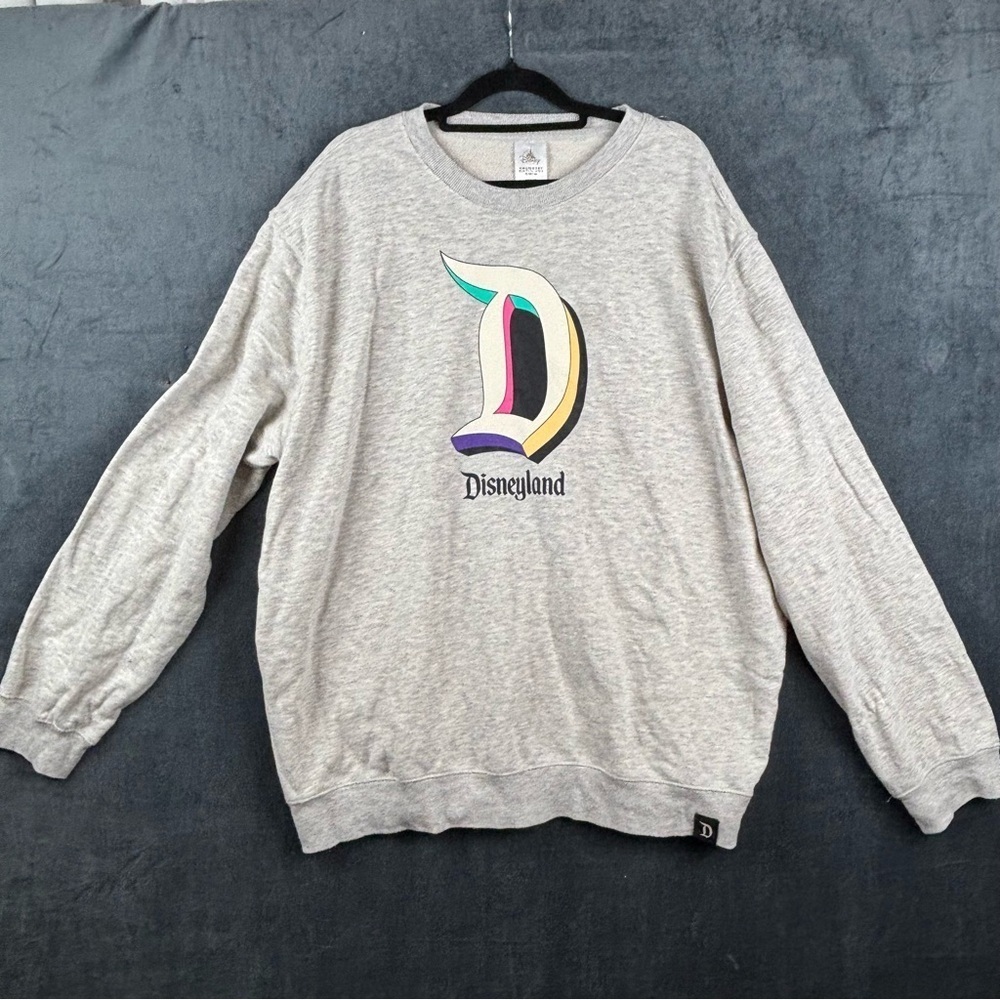 Disneyland Gray Crewneck Sweater for Men Sz XL **see description